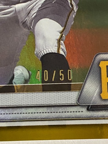 2020 Bowman Draft 1st Edition Gold Foil /50 Jared Jones BD-70 Pittsburgh Pirates - Picture 3 of 4
