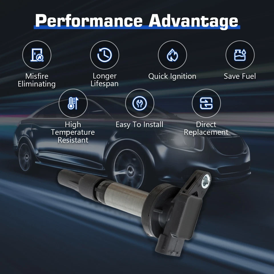 8X Bobina de encendido y 8X Bujía Platinum para 04-09 Jaguar XJ8 V8 4.2L UF519 Foto 4 de 4