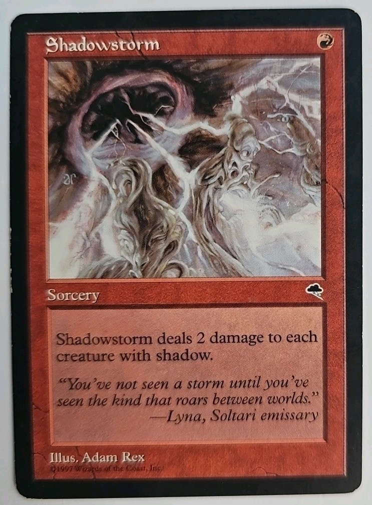 MTG Magic The Gathering Card Shadowstorm Sorcery Red Tempest 1997