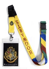 Harry Potter Hogwarts Lanyard Collectible  22.5   Clear ID Badge Holder
