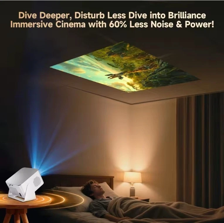 Magcubic HY350 Max Android 14 900ANSI Projector 8K 1080P Auto Foxus Wifi HDMI - Image 3 of 4