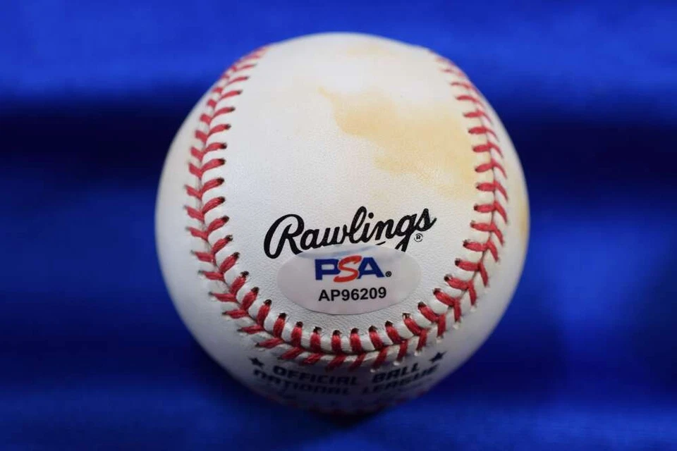 Jerry Lynch PSA DNA autógrafo liga nacional assinado ONL pinça de beisebol Hit King - Imagem 2 de 2