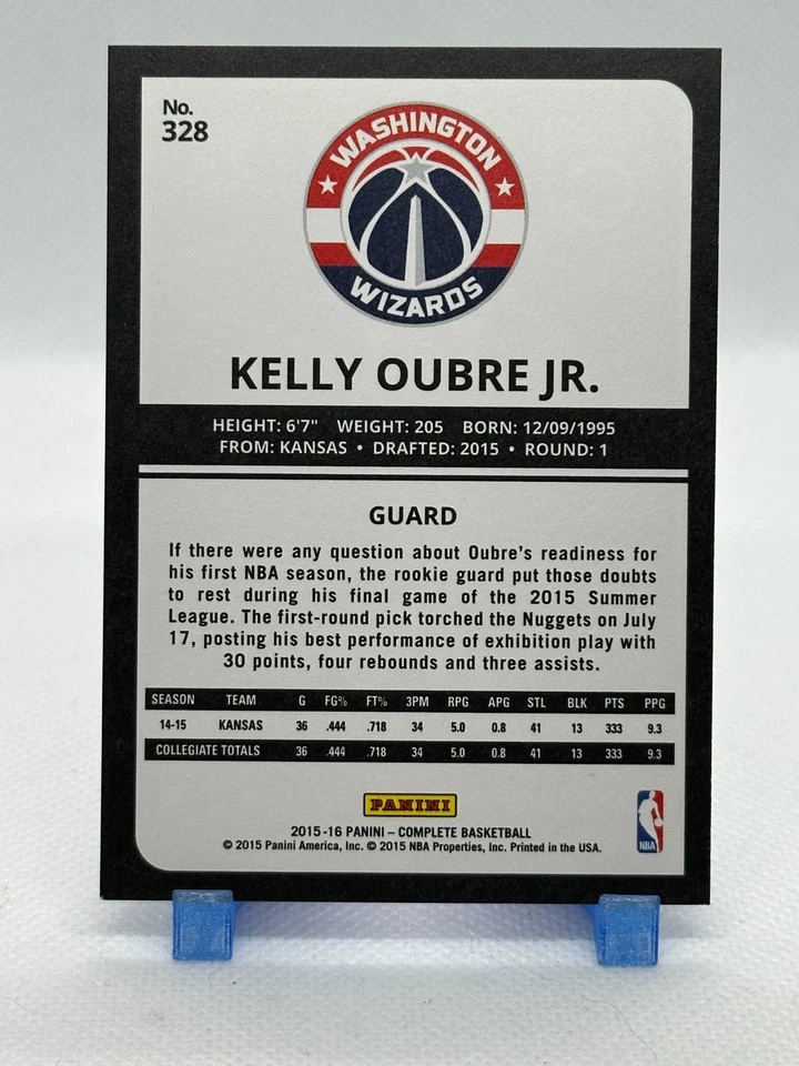 Kelly Oubre Jr 2015-16 Panini Complete #328 (RC) Washington Wizards - Image 2 of 2