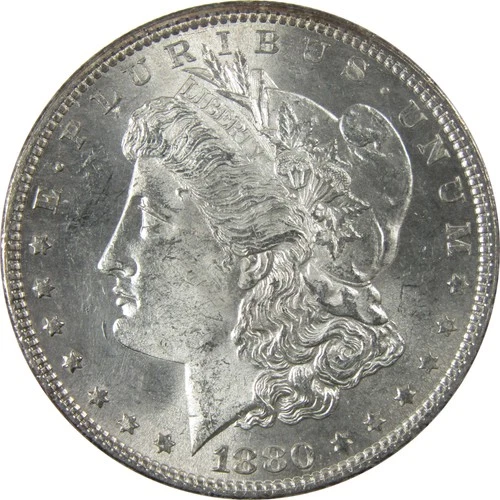 1880 Morgan Silver Dollar Uncirculated Mint State $1 Coin SKU:I24503