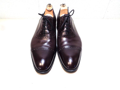 Gaziano Girling Cap Toe Oxford Leather Dress Shoes  US 9.5-D....WITH SHOE TREES