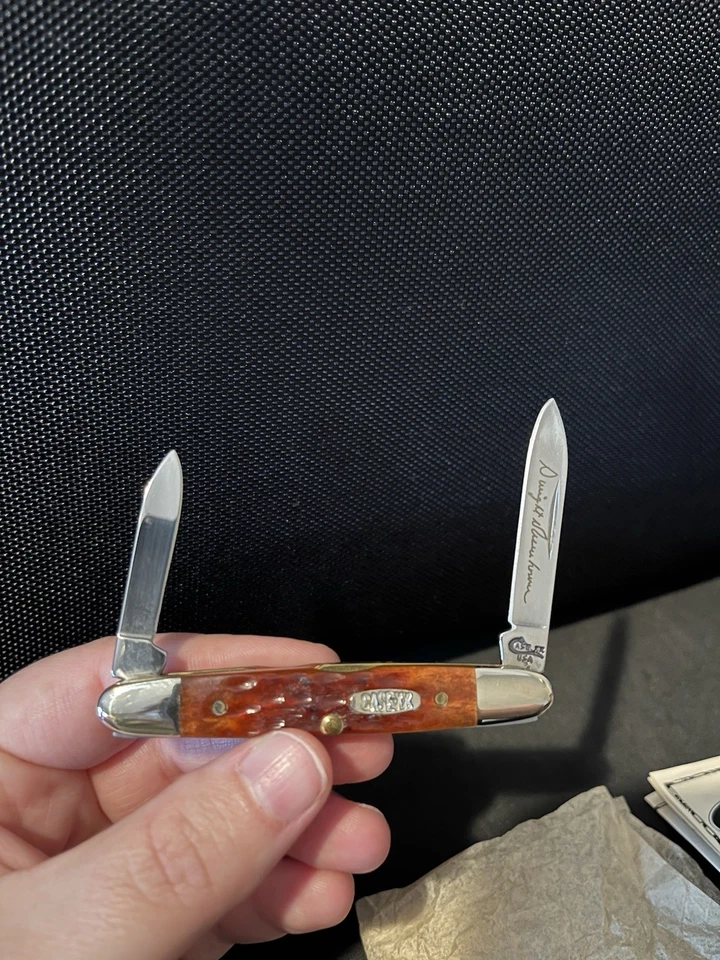 W.R. Case & Sons Cutlery Co. Case XX 06263 SS 1999 Eisenhower Brown Pocket Knife - Image 4 of 4
