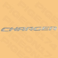 For Char-ger Letters Badge Silver Nameplate Chrome 3D Emblem Rear Trunk Lid