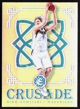 2016-17 Panini Excalibur DIRK NOWITZKI Silver Prizm Crusade Card #33 Mavericks