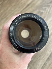 Nikon Zoom-NIKKOR Auto 80-200mm f/4.5 Manual Focus Nikon F Mount Camera Lens