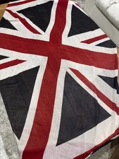 Vintage Classic Union Jack UK Flag England Scarf Wrap Stole Huge Punk Banner 68"