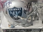 Bob Golic Signed Raiders Mini Football Helmet with JSA Certification