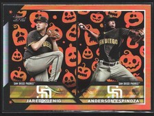 2023 Topps Update #US265 Jared Koenig / Anderson Espinoza RCOM Jack O'Lantern