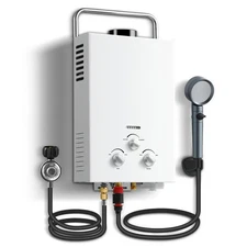 Outdoor Propane Tankless Water Heater - 6L 1.58 GPM Portable Gas Water Heater...