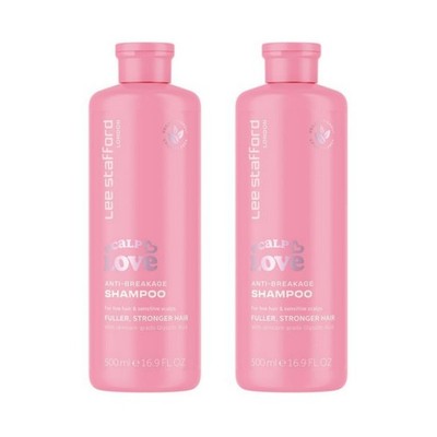 Lee Stafford Scalp Love Anti Breakage Shampoo 16.9oz 2 Pack Fuller Stronger Hair