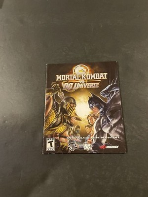 mortal kombat vs dc universe ps3 Manual Only
