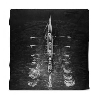 Queen Size Livingroom Hobbies Rowing Boat Monochrome Duvet Cover