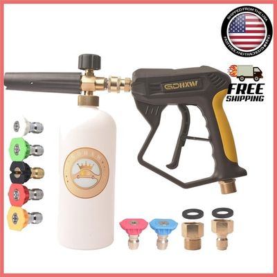 #ad #ad Effortless Car Washing: X 887 High Pressure Gun amp; Foam Cannon with 7 Nozzles $51.99