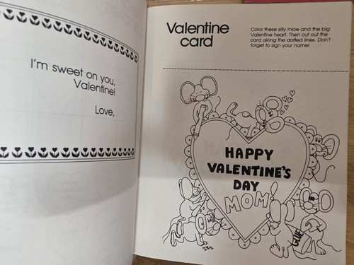 Vintage Children Valentines Activity Books. Cards Mickey Mouse, - Picture 16 of 22