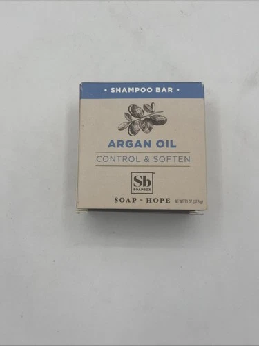 Soapbox Natural and Eco Friendly Argan Oil Shampoo Bar for Frizzy Hair 87.5g