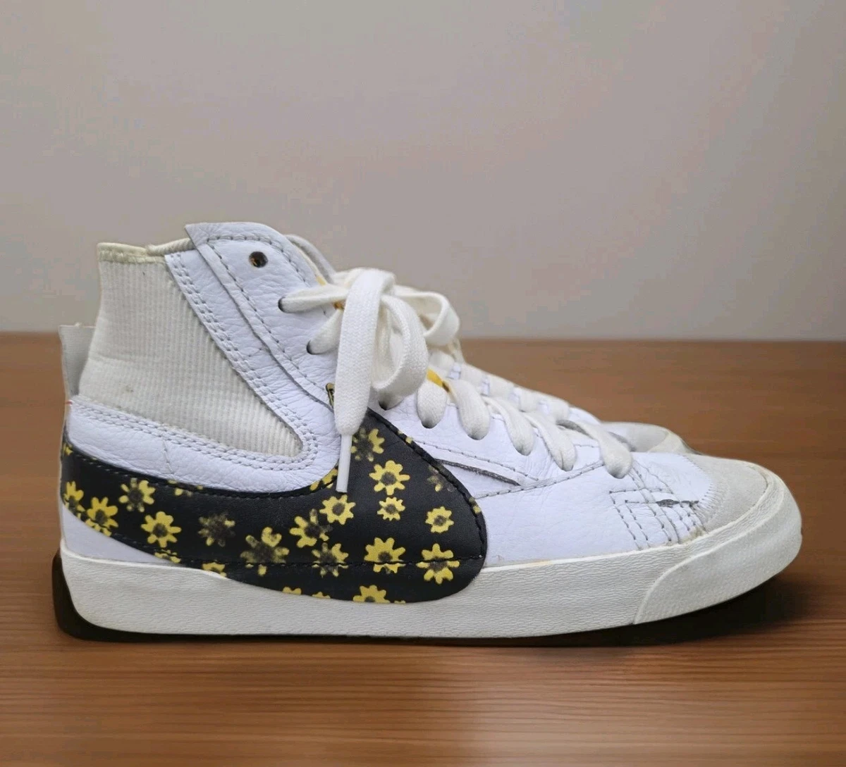 ? Nike Blazer Mid 77 Jumbo Sunflower Men Size 10.5 Vintage Black Floral Swoosh Nike Blazer  main image 2