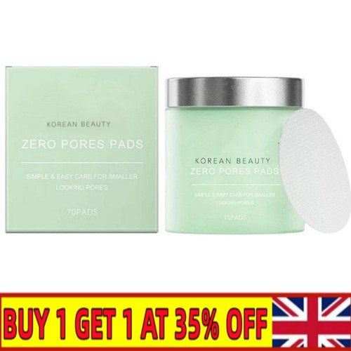 Zero Pore Pads Trgets Large Pores and Uneven Tone Korean Skincare 70pcs~