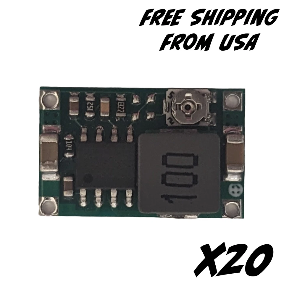 20pcs Mini360 3A DC Voltage Step Down Power Converter Buck Module 3.3V 5V 9V 12V - Image 4 of 4