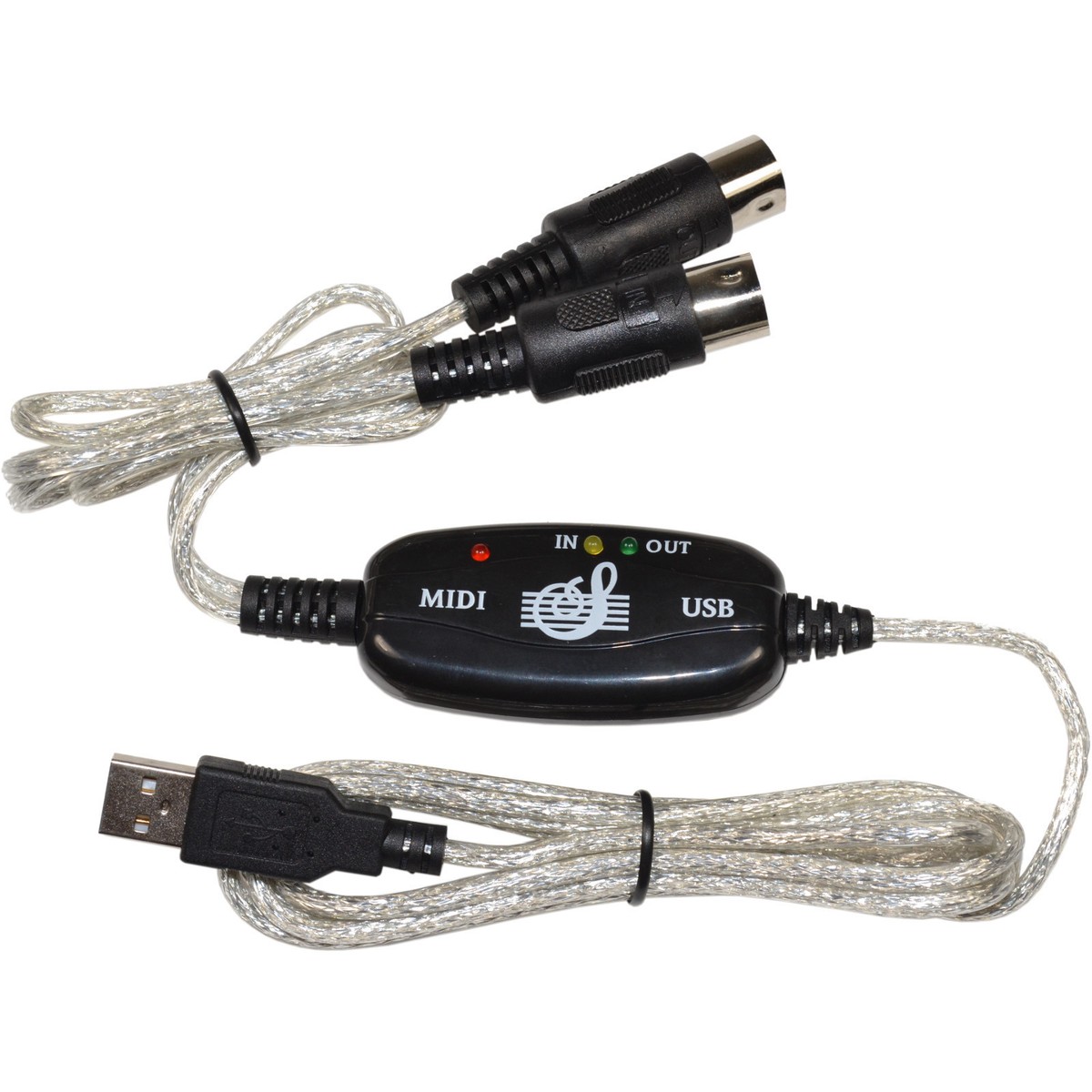 Cavo Interfaccia USB To MIDI Da PC A Tastiera Musicale - Per Samson Graphite 25/32 Note - HQRP - Foto 4