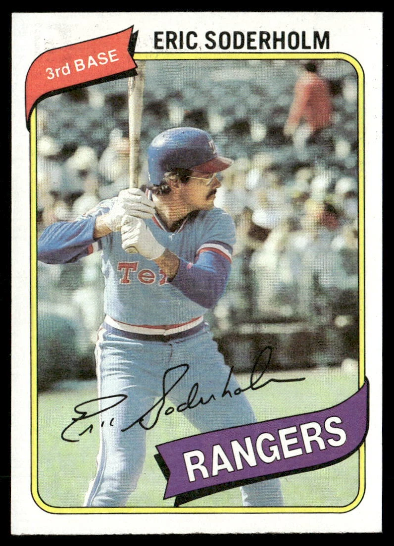 Eric Soderholm 1980 Topps #441 Texas Rangers Baseball Card