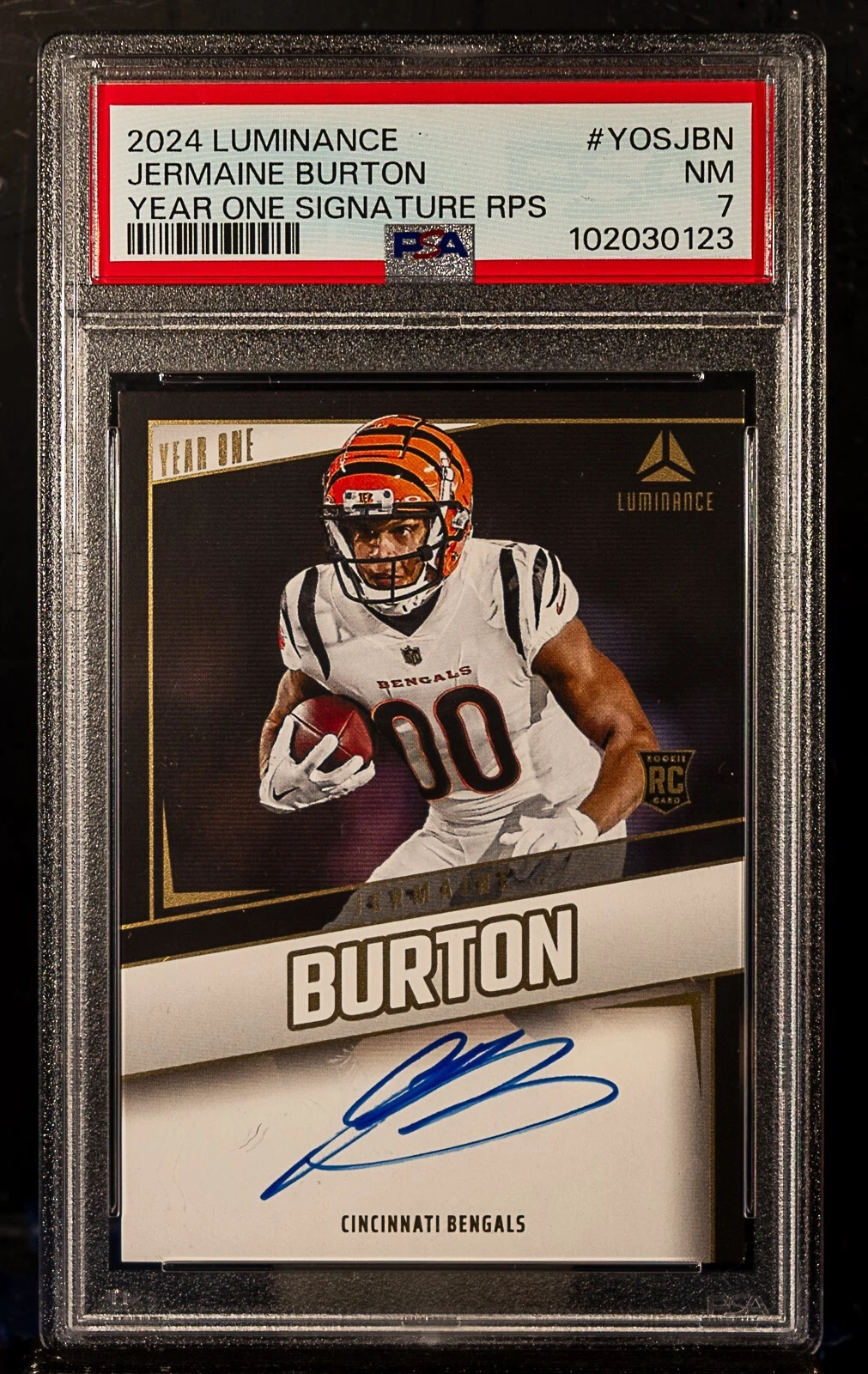 Jermaine Burton Panini Luminance Year One Signatures Rps #YOSJBN Base