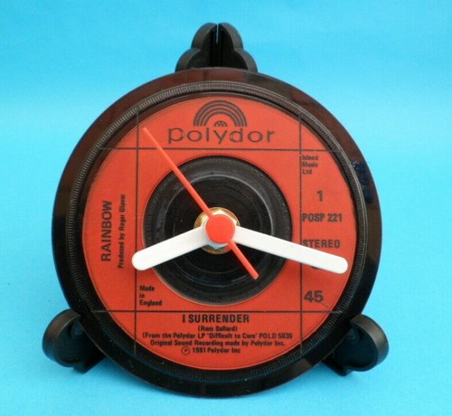 Vinyl Record DESK CLOCKS - All Upcycled Vinyl Singles Punk Hard Metal Records - Picture 279 of 436