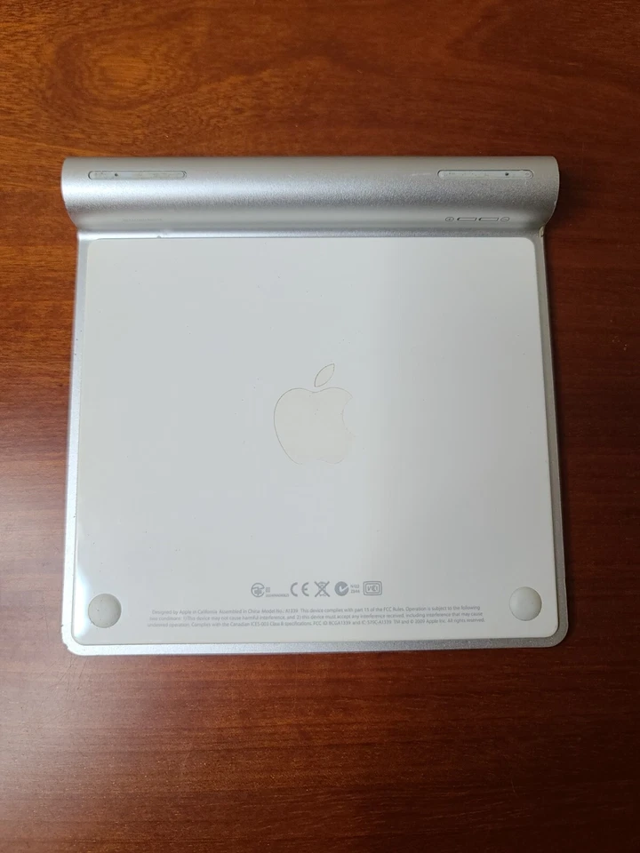 Apple A1339 Silver Multi-Touch Dual Sensor Wireless Bluetooth Magic Trackpad - Image 2 of 4