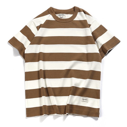 Vintage Men Prisoner Striped T-Shirts Causal Motorbike Short Sleeve Tee Shirt - Picture 7 of 20