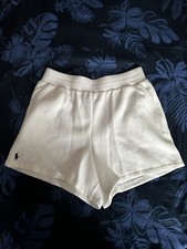 Ralph Lauren Polo Girls size 16 white quilted cotton blended shorts