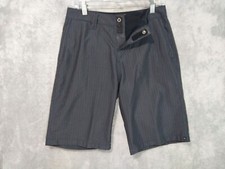 Quiksilver Shorts Mens 29 Gray Striped Amphibians Board Swim Trunks Surfer