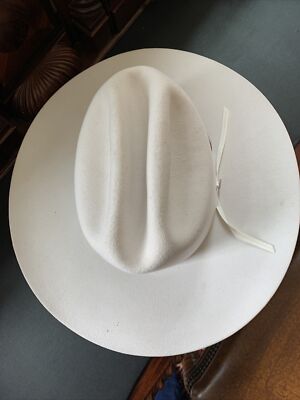 Bailey Double X Fur Blend Off White Cowboy Hat Long Oval