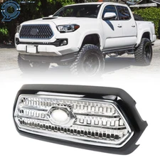 Fit For Toyota Tacoma 2016 2017 Front Bumper Grille Assembly Chrome Molding
