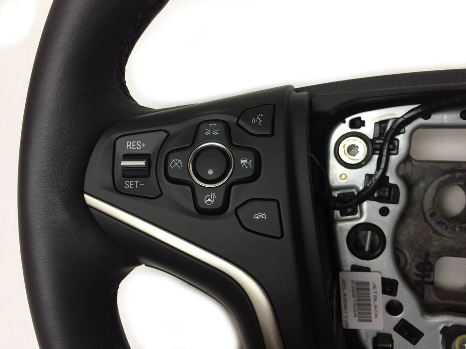 Buick LaCrosse 2014 2015 volante térmico OEM 23207588 cuero negro ébano Foto 3 de 4