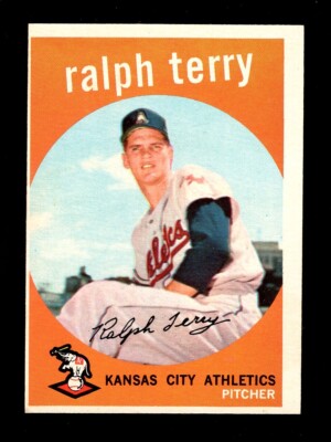 1959 TOPPS #358 RALPH TERRY ATHLETICS EX 5A
