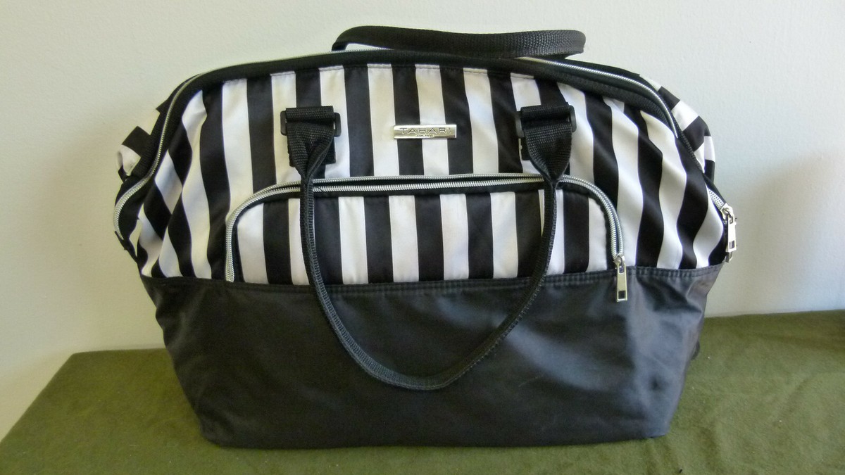Tahari New York Insulated Picnic Travel Cooler Bag Black 