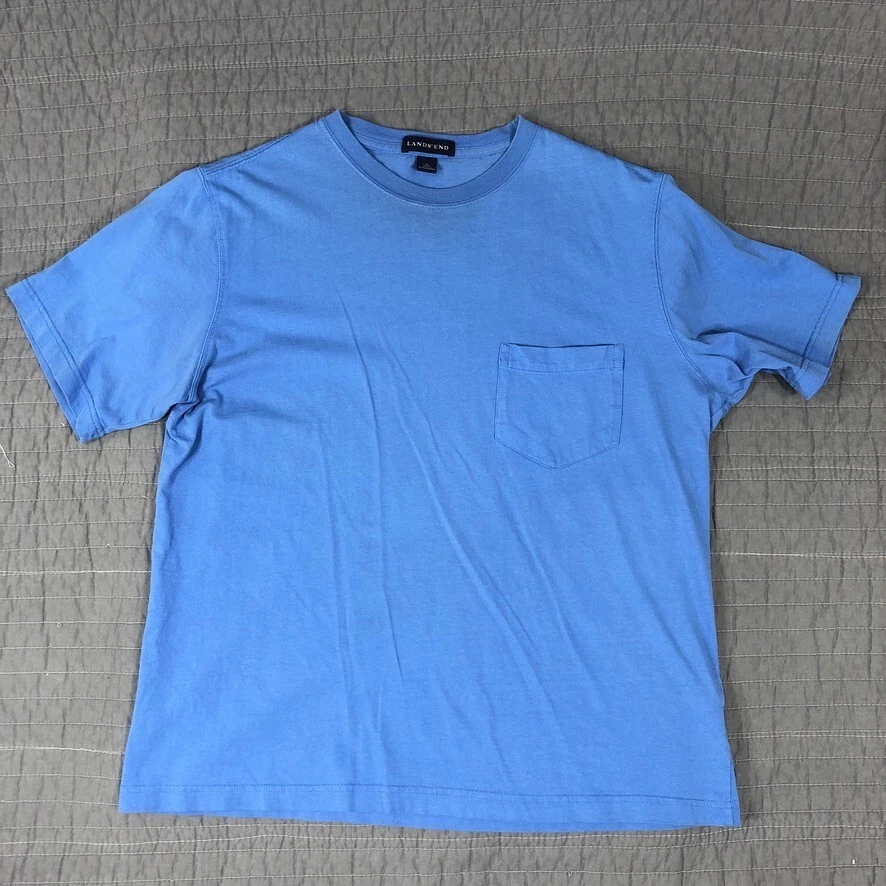 lands end mens pocket t shirts