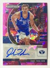 2020 Prizm Draft Jake Toolson Pink Cracked Ice Prospect Auto Rookie Autograph RC