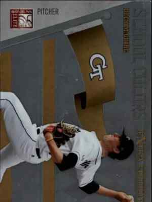 2010 Donruss Elite Extra School Colors #14 Deck McGuire Rookie Georgia Tech