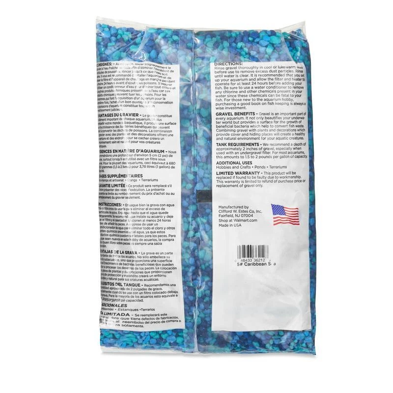 Aquarium Gravel Decorative Blue 5lb Beneficial Bacteria Natural Habitat Ponds US - Image 4 of 4