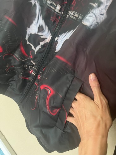 Macrolid McLaren International Graphic Bomber Puffer Jacket, Black Orange Large - Picture 5 of 9
