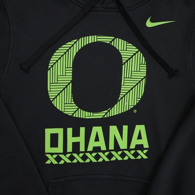 Nike Oregon Ducks Ohana Disrupt Pullover Hoodie Mens Small Black Green |  eBay