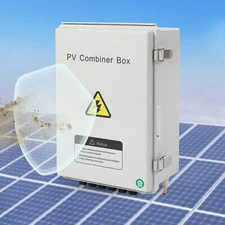 Solar PV Combiner Box With Lightning Protection 63A 6 strings For Solar Panel