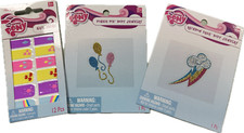 Lot 3 My Little Pony Rainbow Dash 12 Nail Skins 2 Body Jewelry Halloween Costume