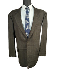 JOS. A. BANK Mens Brown Wool CLASSIC FIT Sport Coat Blazer Jacket SIZE 46L