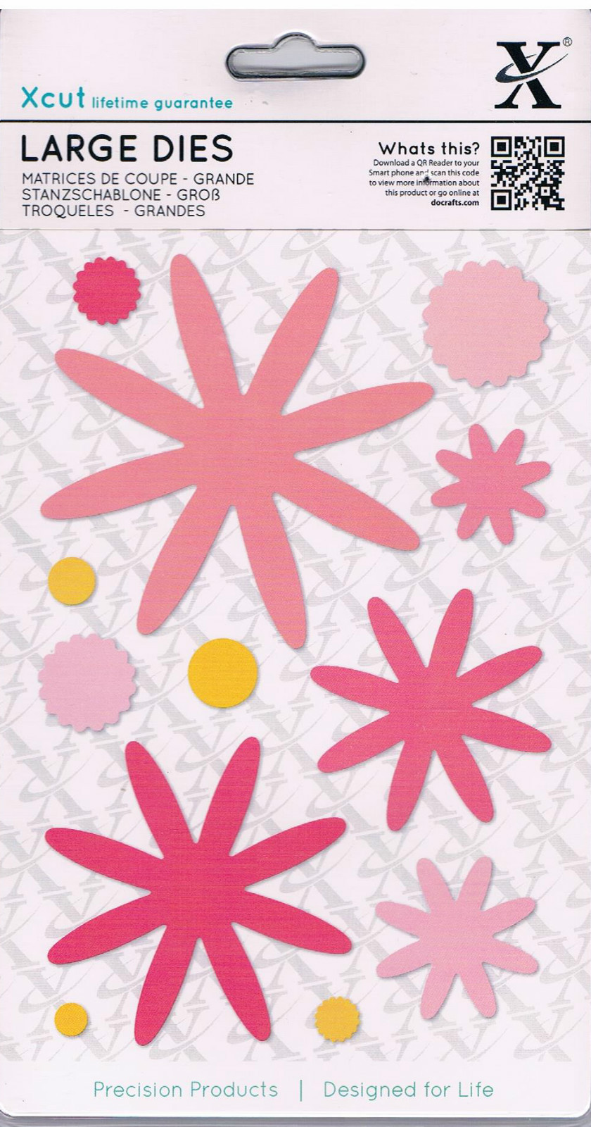 X cut 12 pc Nesting Dies Glorious Gerbera Flowers. Use Xcut or Sizzix Big Shot