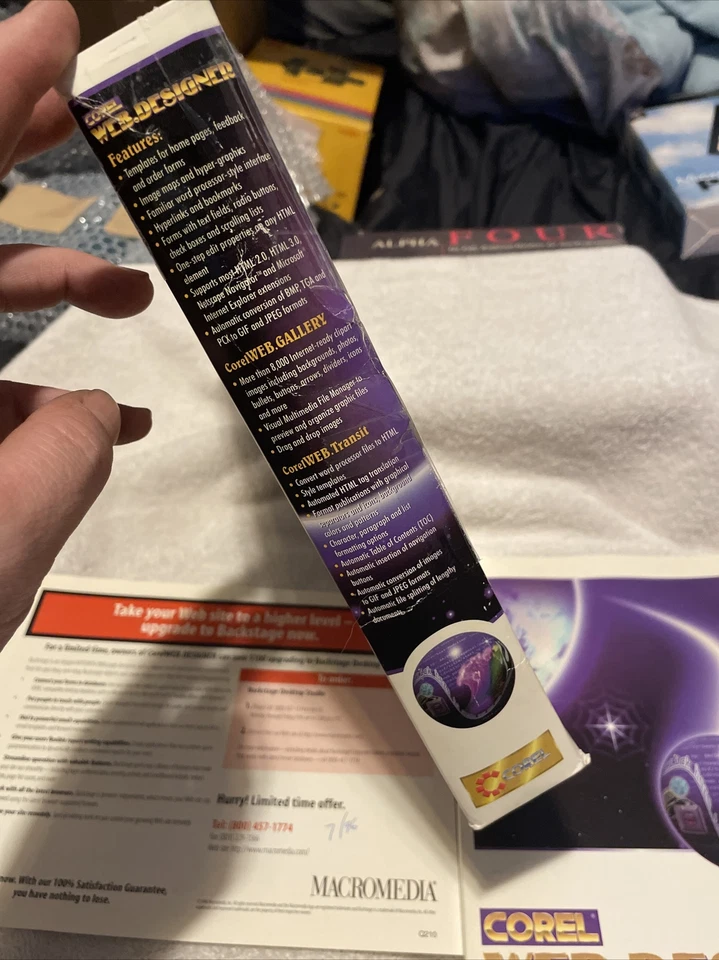 Corel Web Graphics Suite PC CD HTML Web Design Vintage See Details - Image 3 of 4